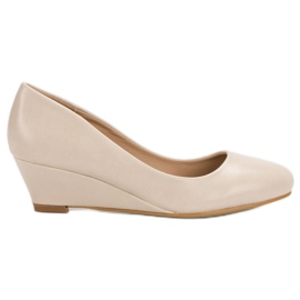 Small Swan Bombas de cunha marrom