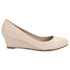 Small Swan Bombas de cunha marrom