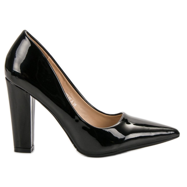 SHELOVET Bombas lacadas preto