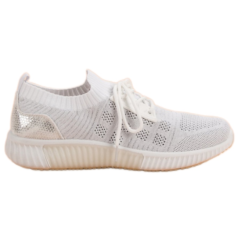 Primavera Sapatos Slip-On Brancos