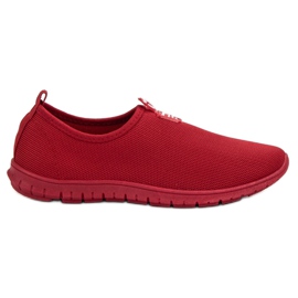 SHELOVET Tênis Red Slip-On vermelho