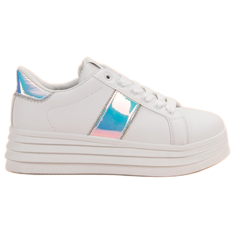 SHELOVET Sapatos Brancos na Plataforma