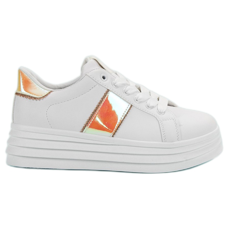 SHELOVET Sapatos Brancos na Plataforma