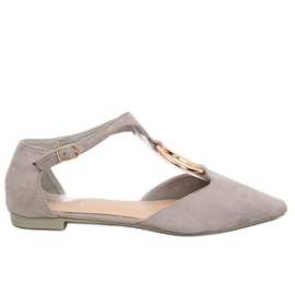 Bailarinas abertas cinza JN7119 L. GREY