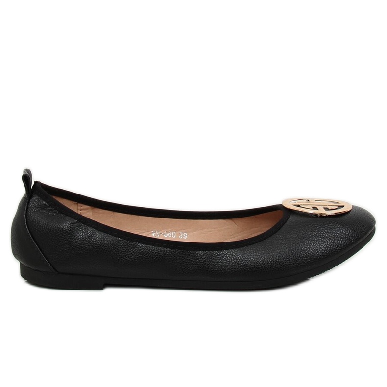 Black VS-660 Black ballerinas para mulheres preto