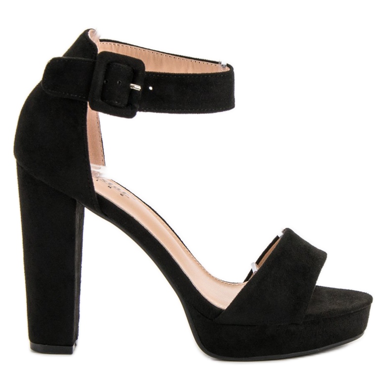 Seastar Sandálias sensuais na plataforma preto