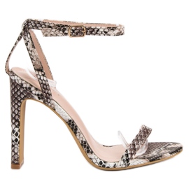 Seastar Sandálias Animal Print marrom