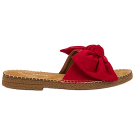 Seastar Chinelos vermelhos com laço