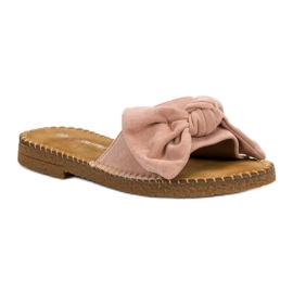 Seastar Chinelos rosa com laço