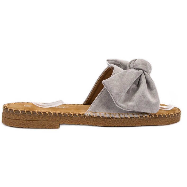 Seastar Chinelos cinza com laço Seastar Chinelos cinza com laço