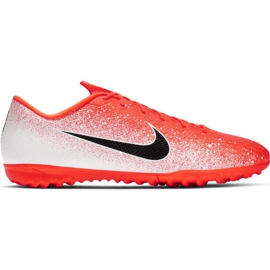 Chuteiras Nike Mercurial Vapor X 12 Academy Tf M AH7384-801 multicolorido branco