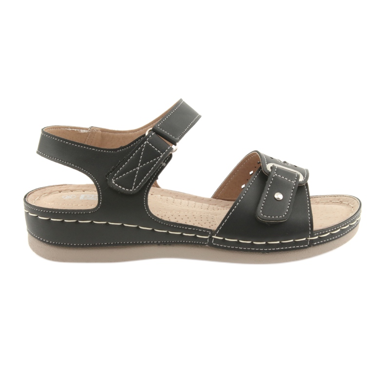Sandálias femininas pretas conforto DK 25131 preto