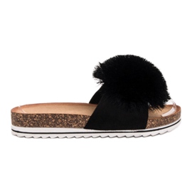 Seastar Chinelos com pompom preto