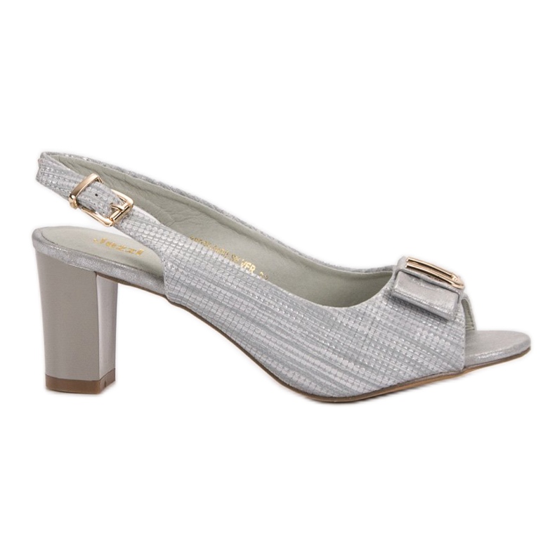 SHELOVET Sandálias Elegantes Com Laço cinza