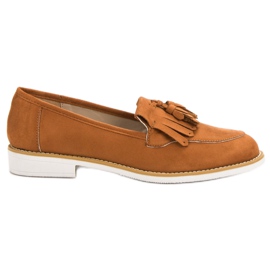 Mocassins de tijolo VICES marrom laranja