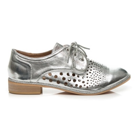 Vices Sapatos de amarrar com orifícios cinza