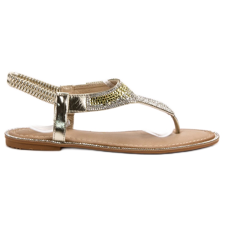 Encor Sandálias Japonesas Douradas dourado