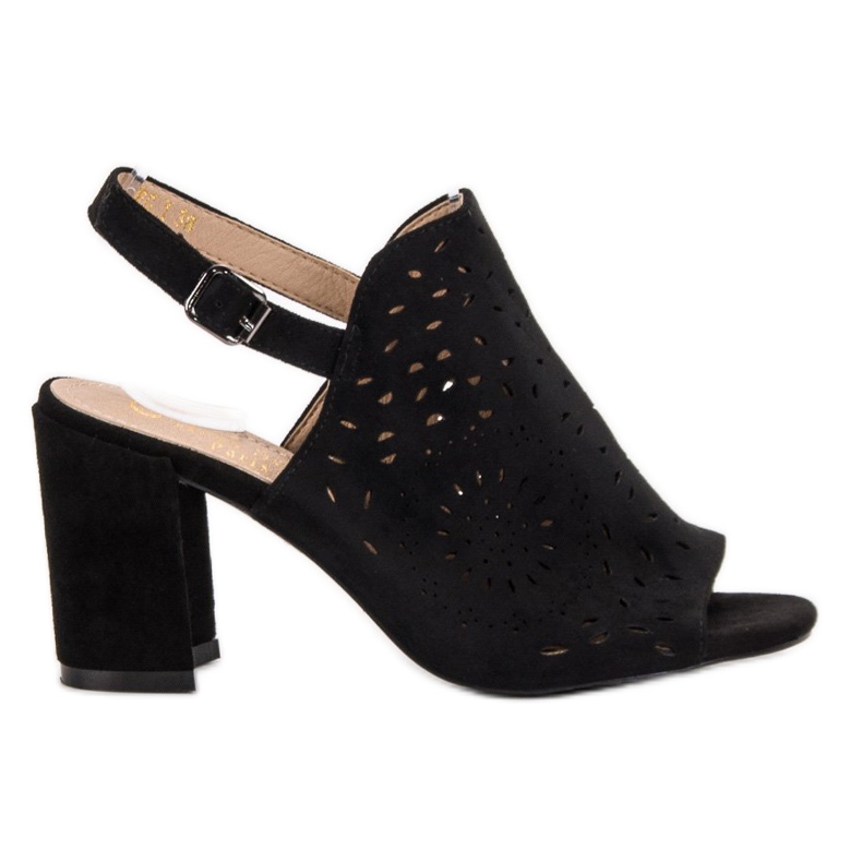 SHELOVET Sandálias Fechadas de Camurça preto