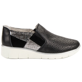Filippo Sapatos Black Slip On preto