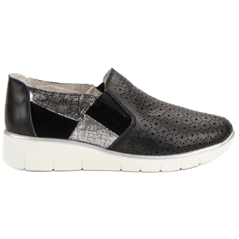 Filippo Sapatos Black Slip On preto
