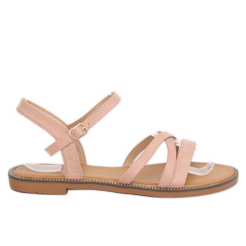Sandálias femininas rosa S55 rosa