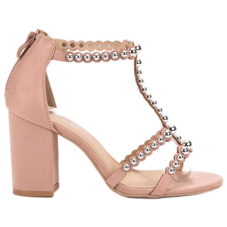Laura Mode Sandálias elegantes rosa