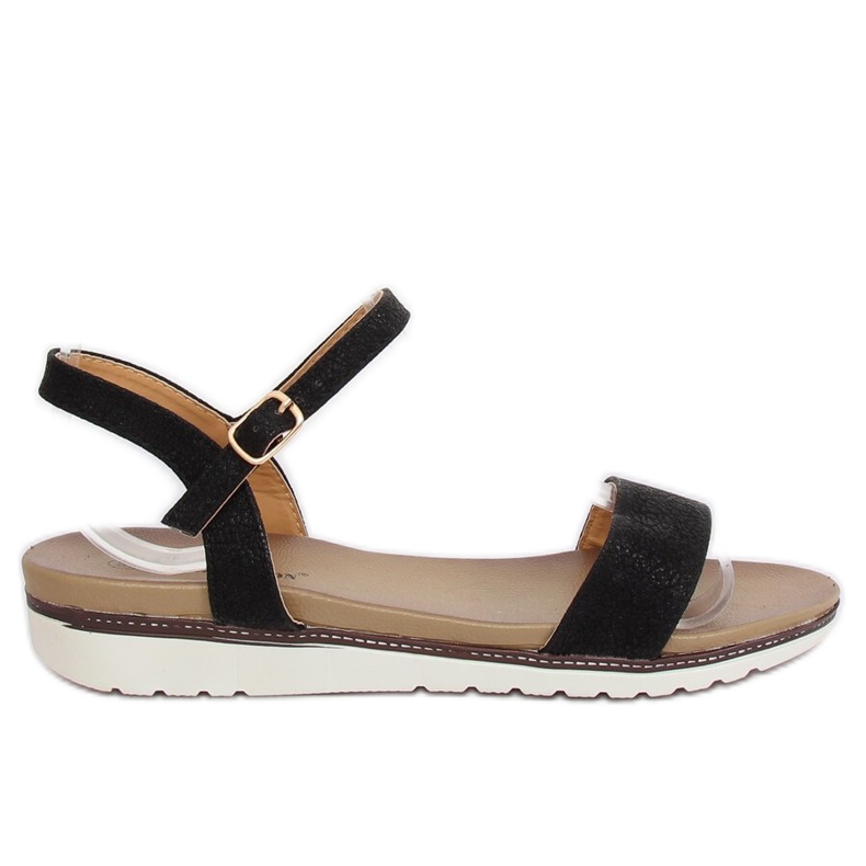 Sandálias femininas pretas S18-33 Pretas preto