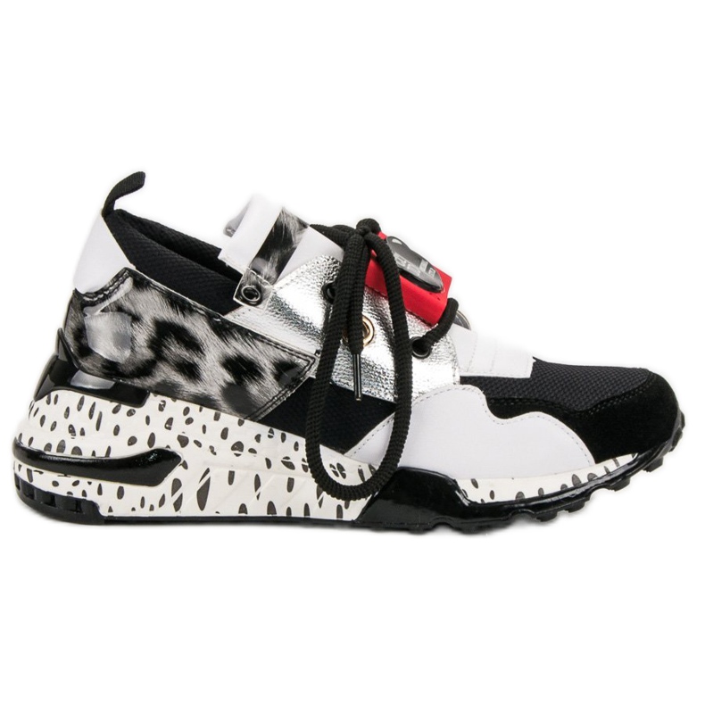 Tênis VICES da moda branco multicolorido