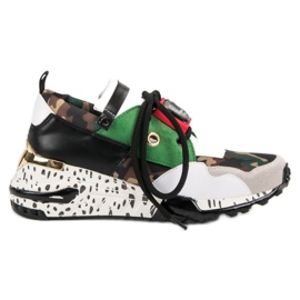 Tênis VICES da moda branco multicolorido