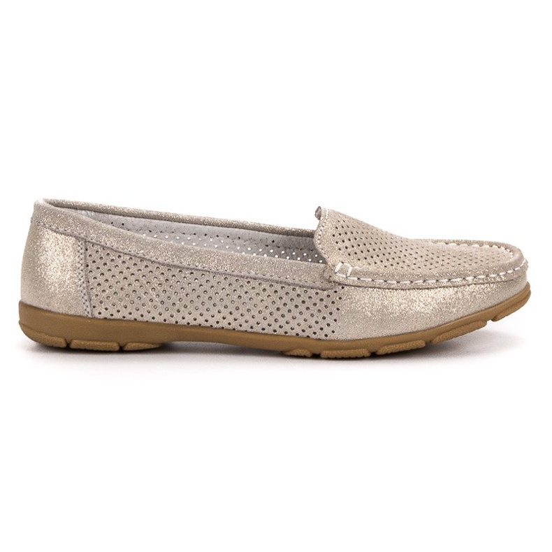 Mocassins de couro VINCEZA amarelo