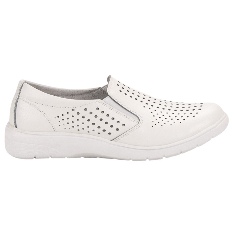 Kylie Sapatos de couro branco