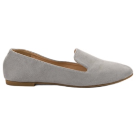 Lily Shoes Suede Lords cinza