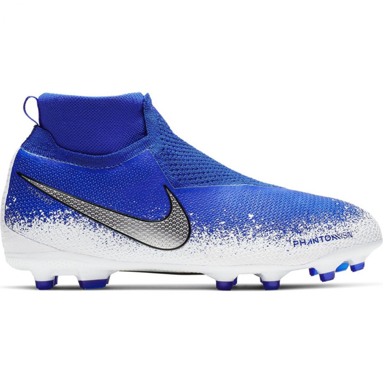 Chuteiras Nike Phantom Vsn Elite Df Mg Jr AO3289-410 multicolorido azul