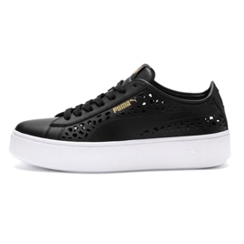 Puma Vikky Stacked Laser Cut 369378 01 preto