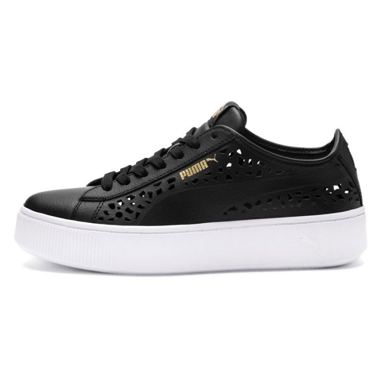 Puma Vikky Stacked Laser Cut 369378 01 preto
