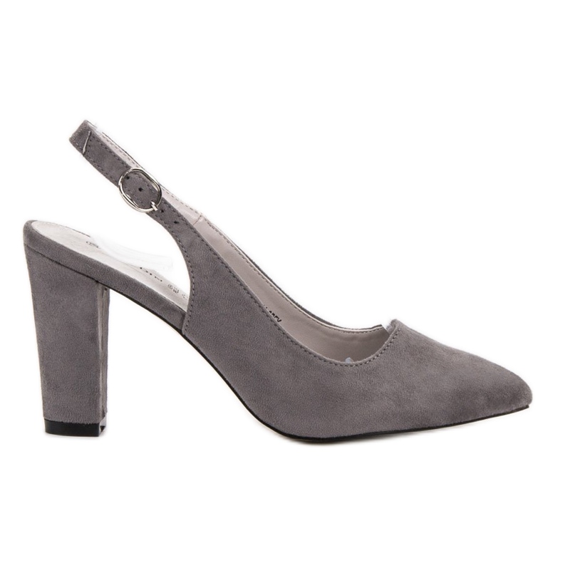 Goodin Bombas com calcanhar aberto cinza