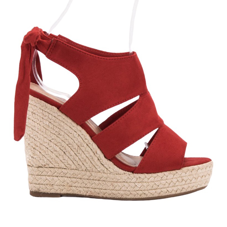 Cm Paris Sandálias Red Wedge vermelho