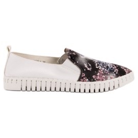Vices Slipons com padrão branco multicolorido