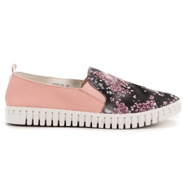 Vices Slipons com padrão multicolorido rosa