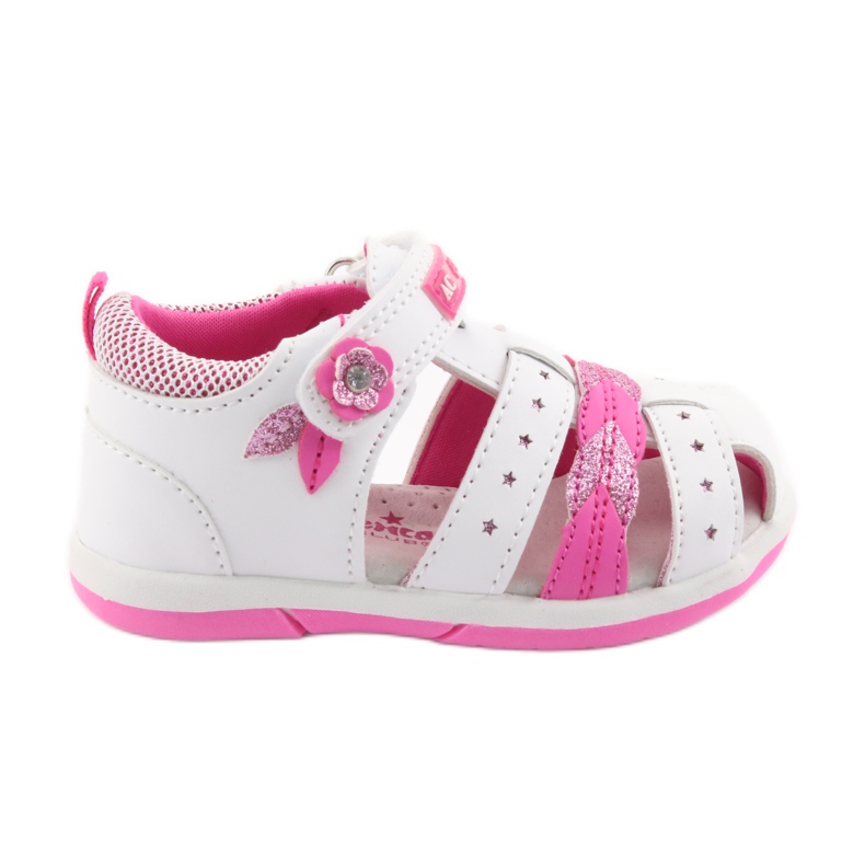 American Club Sandálias femininas americanas DR18 branco rosa