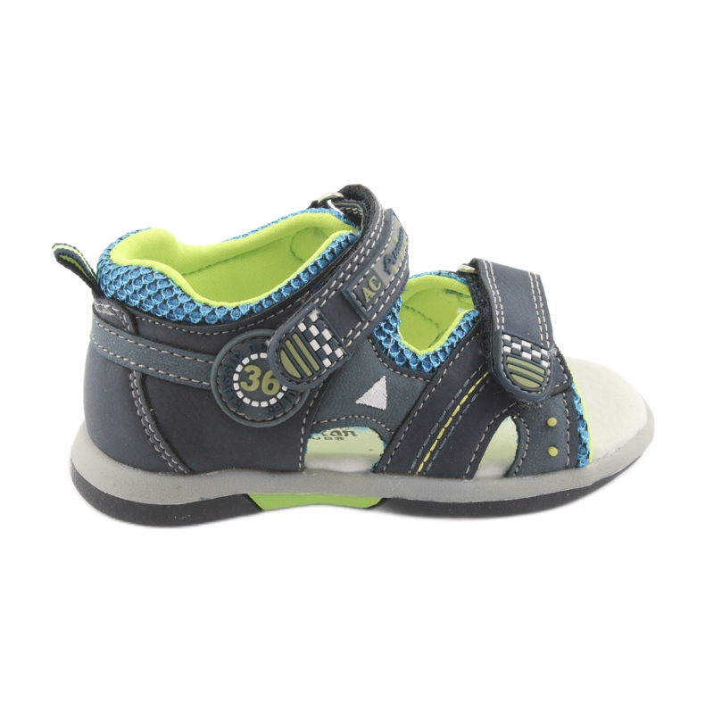 Sandálias masculinas American Club DR13 azul marinho verde