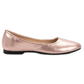 SHELOVET Bailarinas cintilantes em ouro rosa
