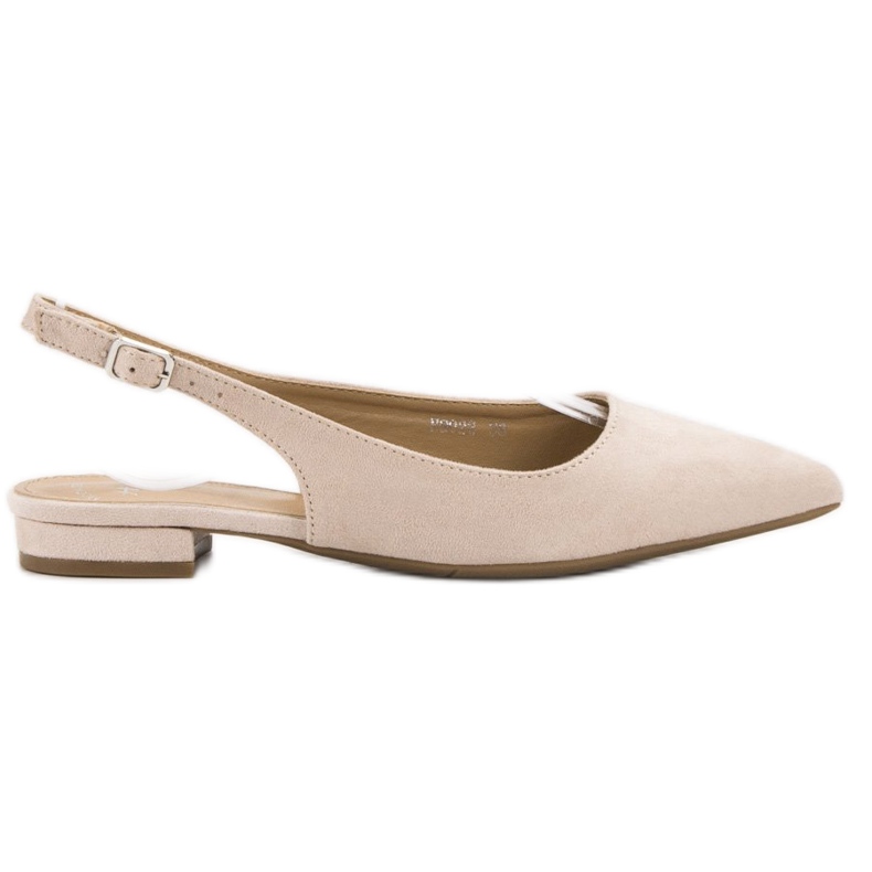 SHELOVET Bailarinas de camurça da moda castanho