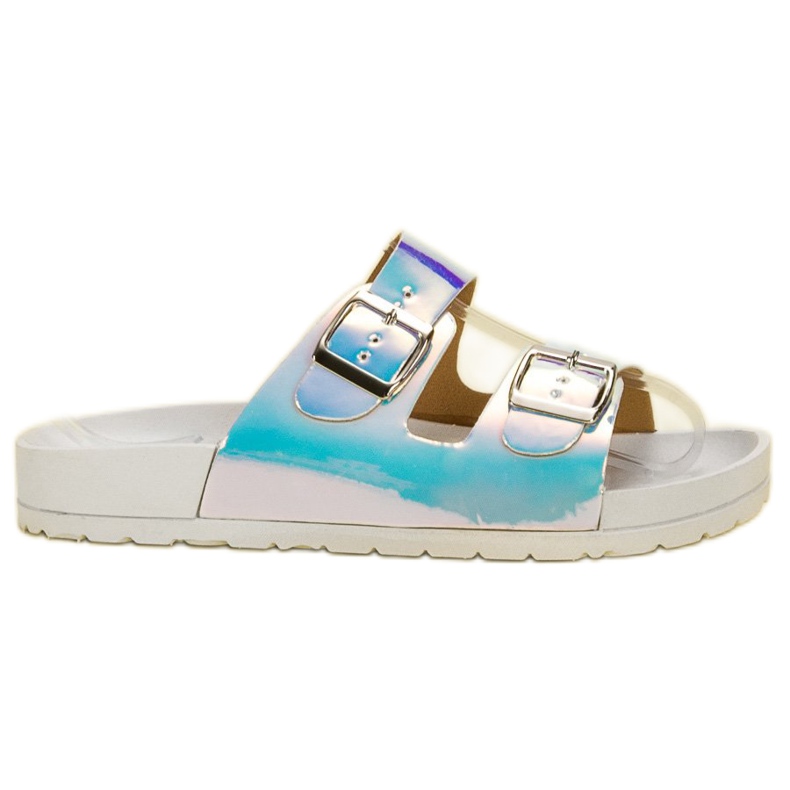 Seastar Chinelos femininos Holo branco multicolorido
