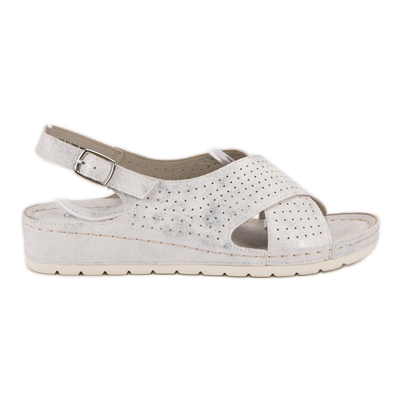 Goodin Sandálias na plataforma branco