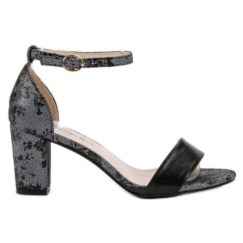 Goodin Sandálias elegantes de salto alto cinza