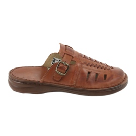 Chinelos masculinos Naszbut 044 marrom castanho