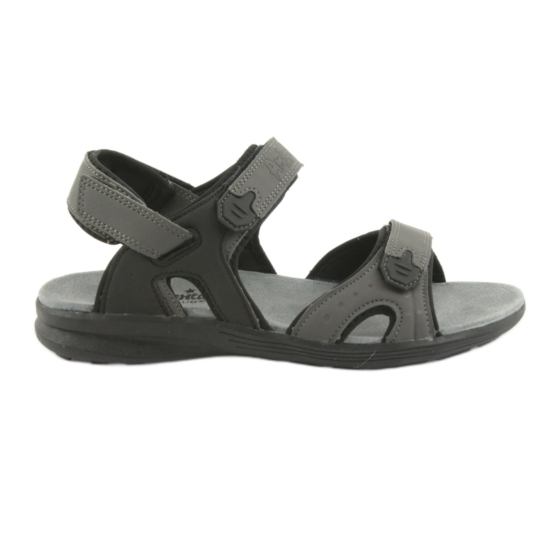 American Club Sandálias esportivas americanas HL09 pretas / cinza preto