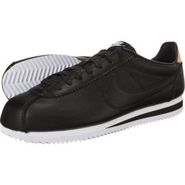 Nike Couro Cortez Clássico Se 004 preto
