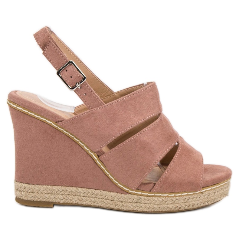 Primavera Pó Sandálias rosa